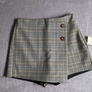 Zara plaid skort